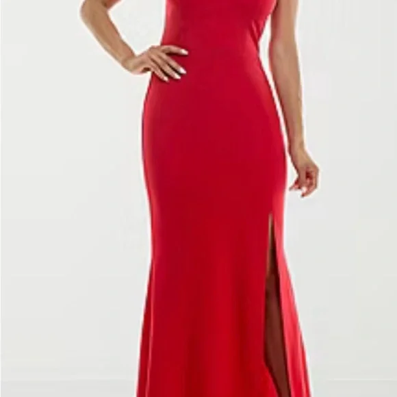 ❤️ NWT Trixxi Red Rhinestone Bodycon Dress – Size 3 – Glam Formal Look! - Picture 2 of 10